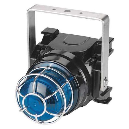 Strobe Light, Blue, Xenon, 24V DC, 60 FPM, Not Applicable Dia., U-Bracket MPN:G-STR-024-T-B