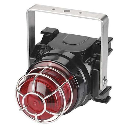 Strobe Light, Red, Xenon, 24V DC, 60 FPM, Not Applicable Dia., U-Bracket MPN:G-STR-024-T-R