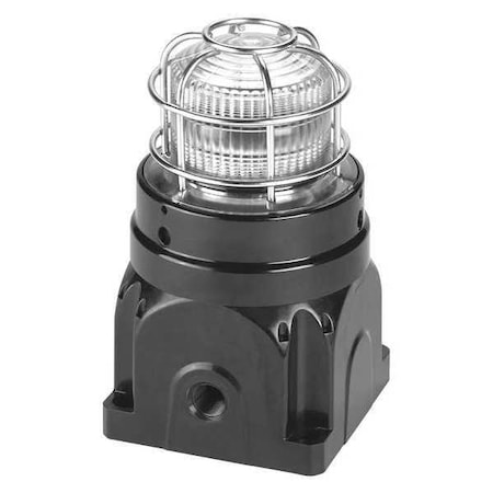 Strobe Light, Clear, Xenon, 120V AC, 60 FPM, Not Applicable Dia., Surface MPN:G-STR-120-D-C