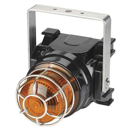 Strobe Light, Amber, Xenon, 120V AC, 60 FPM, Not Applicable Dia., U-Bracket MPN:G-STR-120-T-A