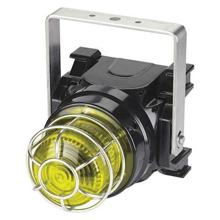 Strobe Light, Yellow, Xenon, 120V AC, 60 FPM, Not Applicable Dia., U-Bracket MPN:G-STR-120-T-Y
