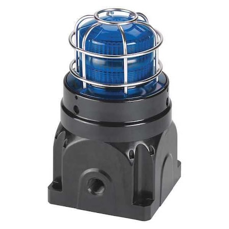 Strobe Light, Blue, Xenon, 220 to 240V AC, 60 FPM, Not Applicable Dia., Surface MPN:G-STR-230-D-B