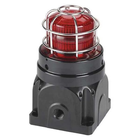 Strobe Light, Red, Xenon, 220 to 240V AC, 60 FPM, Not Applicable Dia., Surface MPN:G-STR-230-D-R