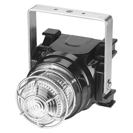 Strobe Light, Clear, Xenon, 220 to 240V AC, 60 FPM, Not Applicable Dia., U-Bracket MPN:G-STR-230-T-C