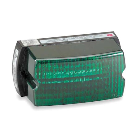 Warning Light, Green, Strobe Tube, 120V AC, 80 FPM, Not Applicable Dia., Surface MPN:LP1-120G