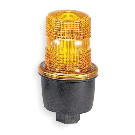 Warning Light, Amber, Steady Burn LED, 24V DC, Not Applicable FPM, 3 1/8 in Dia., (M) 1/2 in NPT MPN:LP3ML-024A