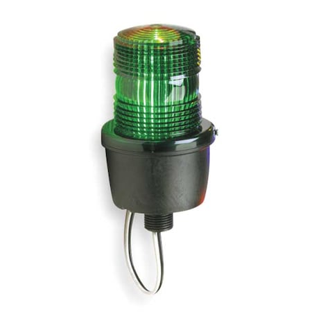 Warning Light, Green, Steady Burn LED, 120V AC, Not Applicable FPM, 3 1/8 in Dia., (M) 1/2 in NPT MPN:LP3ML-120G