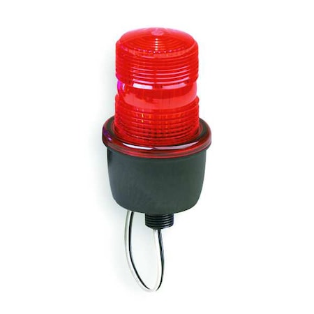 Warning Light, Red, Steady Burn LED, 120V AC, Not Applicable FPM, 3 1/8 in Dia., (M) 1/2 in NPT MPN:LP3ML-120R