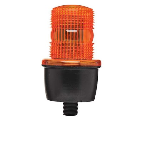 Warning Light, Amber, Steady Burn LED, 24V DC, Not Applicable FPM, 3 1/8 in Dia., (F) 1/2 in NPT MPN:LP3PL-024A