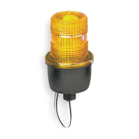 Warning Light, Amber, Steady Burn LED, 120V AC, Not Applicable FPM, 3 1/8 in Dia., (F) 1/2 in NPT MPN:LP3PL-120A