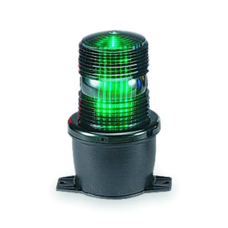 Warning Light, Green, Steady Burn LED, 120V AC, Not Applicable FPM, 3 1/8 in Dia., (F) 1/2 in NPT MPN:LP3PL-120G