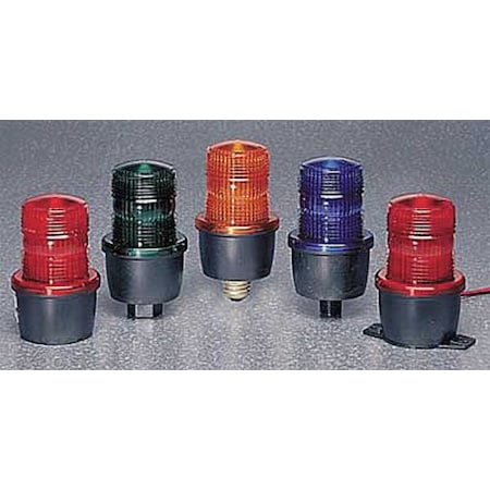 Strobe Light, Green, Strobe, 120V AC, 80 FPM, 3 1/8 in Dia., Surface MPN:LP3S-120G