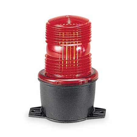 Warning Light, Red, Steady Burn LED, 120V AC, Not Applicable FPM, 3 1/8 in Dia., T-Mount MPN:LP3TL-120R