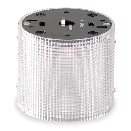 Tower Light Module, 120V AC, Clear, 3 15/16 in Dia., 3 1/4 in Height, LED, LSLD Series MPN:LSLD-120C