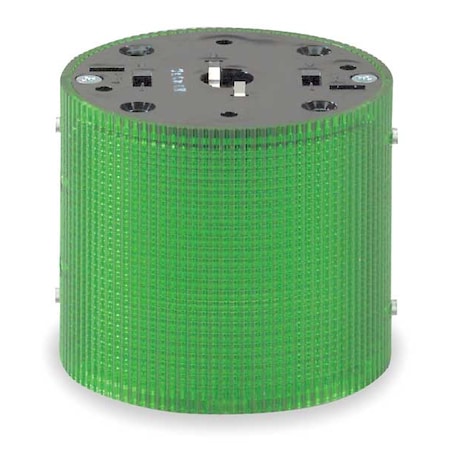Tower Light Module, 120V AC, Green, 3 15/16 in Dia., 3 1/4 in Height, LED, LSLD Series MPN:LSLD-120G