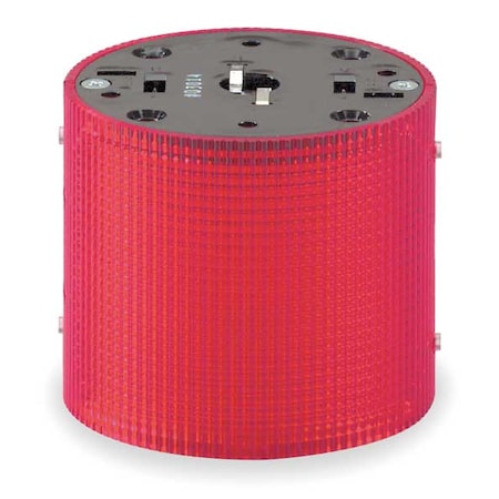 Tower Light Module, 120V AC, Red, 3 15/16 in Dia., 3 1/4 in Height, LED, LSLD Series MPN:LSLD-120R