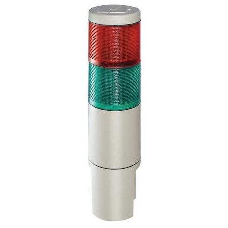 Status Indicator Light, 120V AC, Green, Red, 2 3/16 in Dia., 9 13/16 in Height MPN:MSL2-120GR