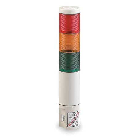 Tower Light Incandescent Assembly, 120V AC, Amber, Blue, Clear, Green, Red, 2 3/16 in Dia. MPN:MSL3-120