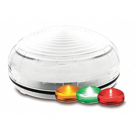 Indicator Light, Amber, Green, Red, LED, 12 to 24V AC/DC, 120 to 240V AC, 85, 120 FPM MPN:SLM1450