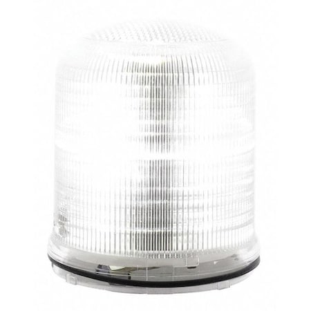 Warning Light, Clear, LED, 12 to 24V AC/DC, 120 to 240V AC, 85, 120 FPM, 3 29/32 in Dia. MPN:SLM200C