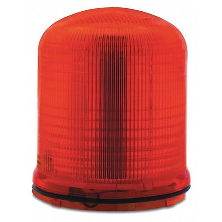 Warning Light, Red, LED, 12 to 24V AC/DC, 120 to 240V AC, 85, 120 FPM, 3 29/32 in Dia. MPN:SLM200R
