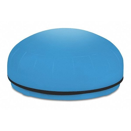 Warning Light, Blue, 3 29/32 in Lens Dia., 1 43/64 in Height, Polycarbonate Lens, Wire, LED MPN:SLM300B