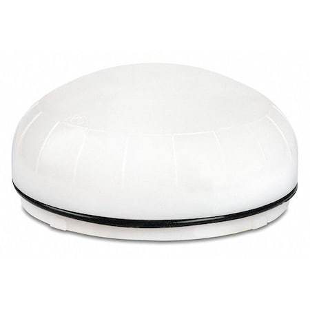 Warning Light, Clear, 3 29/32 in Lens Dia., 1 43/64 in Height, Polycarbonate Lens, Wire, LED MPN:SLM300C