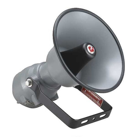 Speaker, Siren, Continuous, 120V AC, 240V AC, 24V DC, 101 to 108dB, Die Cast Aluminum, Gray MPN:SSTX3-MV