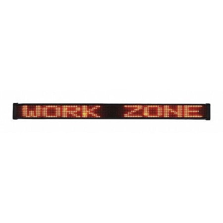 LED Message Display Sign, Amber, 3