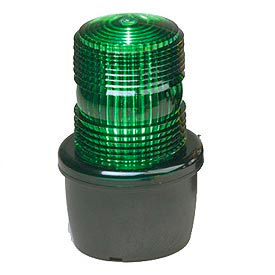 Federal Signal LP3M-120G Strobe light male pipe mount 120VAC Green LP3M-120G