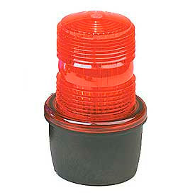 Federal Signal LP3M-120R Strobe light male pipe mount 120VAC Red LP3M-120R