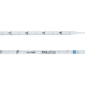 CELLTREAT® 5mL Serological Pipet Individually Wrapped Sterile Polystrene 400/PK 229006B