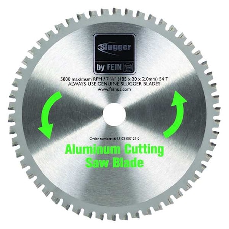 Circular Saw Blade, Carbide Tip, -5 deg. MPN:63502007210