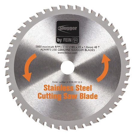 CircularSawBlade, Carbide, Dia:7.25
