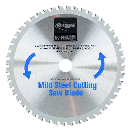 Circular Saw Blades, Mild Steel, 9 in MPN:63502009540