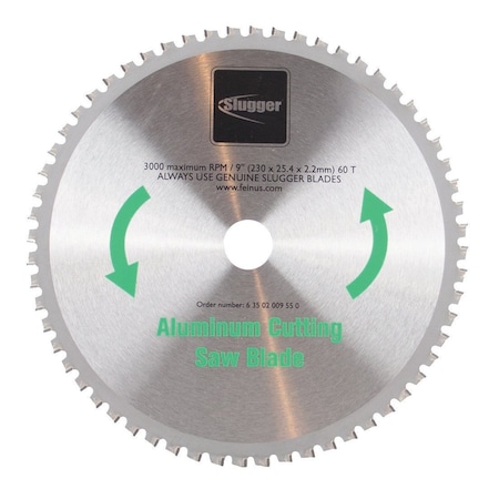 Circular Saw Blades, Aluminum, 9 in MPN:63502009550