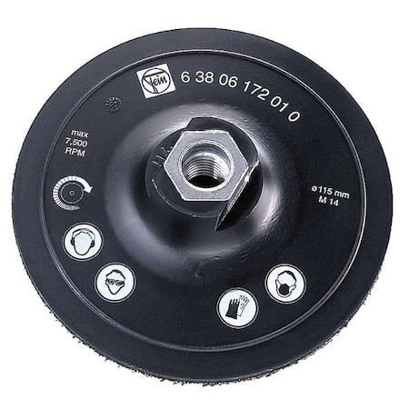 Backing Pad, 4-1/2 In, For 10F050 MPN:63806184010