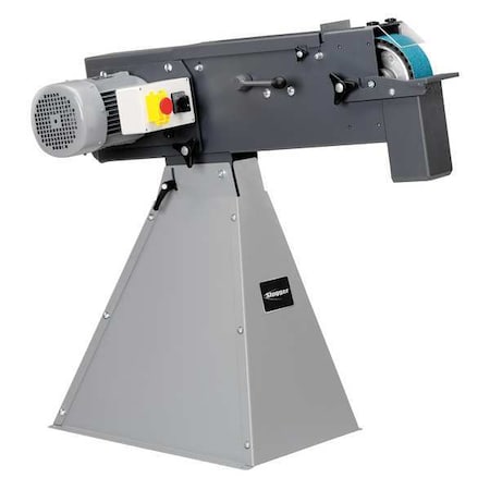 Pedestal Belt Grinder, 4 hp, 3 x 79 Disc Dia, 0 to 3600 RPM Disc Speed, Corded, 230V V MPN:GX 75 2H 2V 220V