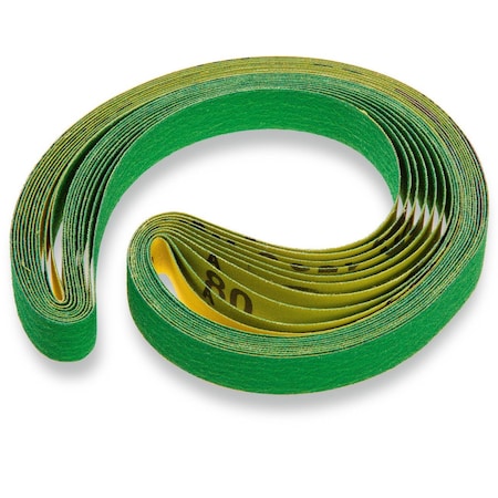Sanding Belt, 1-9/16 in W, 32-1/16 in L, 80 Grit MPN:63714131010