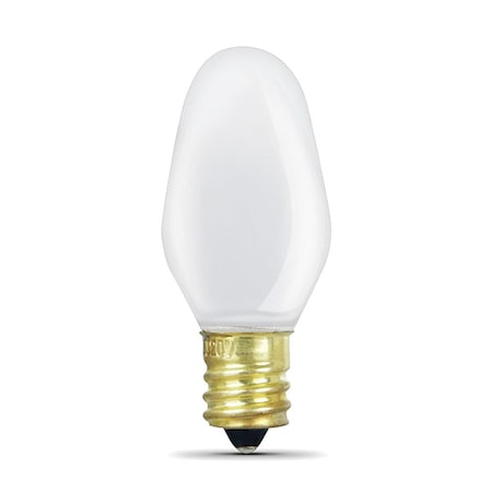 LED, 0.6 W, C7, Candelabra Screw (E12), PK2 MPN:BP7C7W/827/LED2/HDRP