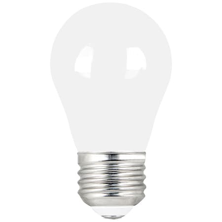 5 W, Compact LED Bulb, White, A15, 3000K Temp. Clear, Dimmable, PK2 MPN:BPA1540930CAFIL/2