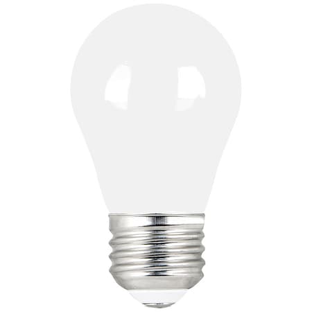 5 W, Compact LED Bulb, White, A15, 3000K Temp. Frosted, Dimmable, PK2 MPN:BPA1540W930CAFIL2