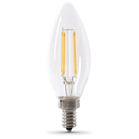 LED, 3.3 W, B10, Candelabra Screw (E12), PK6 MPN:CTC40/950CA/FIL/6