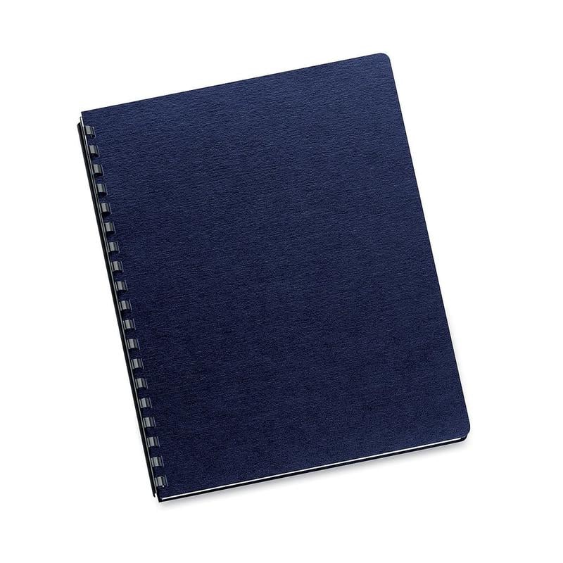 Fellowes Linen Presentation Covers, 11-1/4inx8-3/4in, 200/PK, Navy MPN:52113