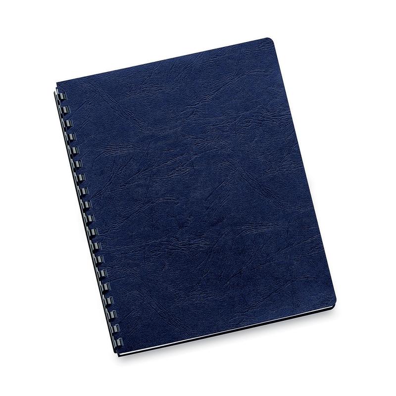 Fellowes Executive Presentation Covers, 8 3/4in x 11 1/4in, Navy, Pack Of 50 MPN:52145