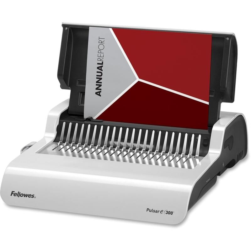 Fellowes Pulsar Comb Manual Binding Machine With Starter Kit, White/Black MPN:5216701