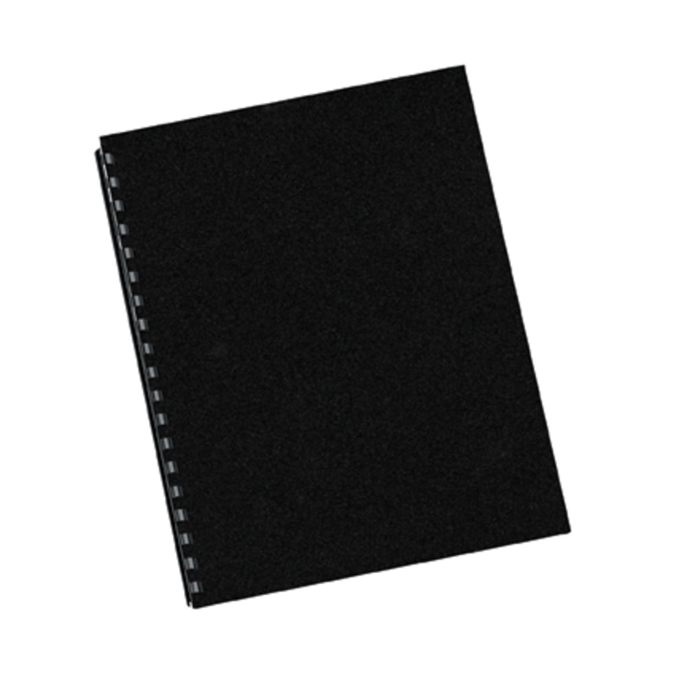 Fellowes Futura Heavyweight Unpunched Presentation Binding Covers, Letter Size (8-1/2in x 11), Black, Pack Of 25 MPN:5224901