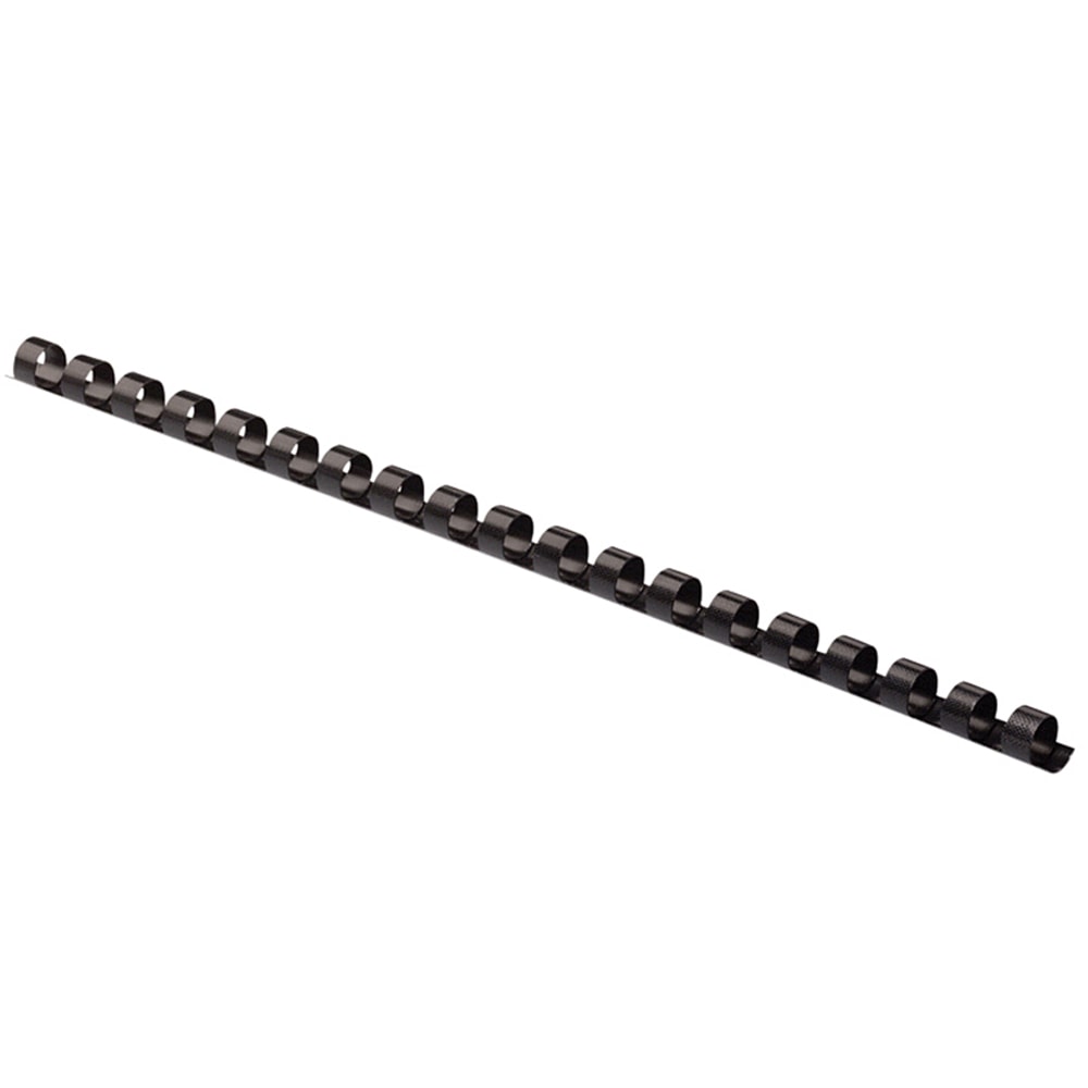 Fellowes Letter-Size Plastic Comb Bindings, 3/8in, 55-Sheet Capacity, Black, Box Of 100 MPN:52325