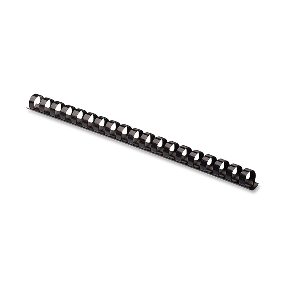 Fellowes Letter-Size Plastic Comb Bindings, 1/2in, 90-Sheet Capacity, Black, Box Of 100 MPN:52326