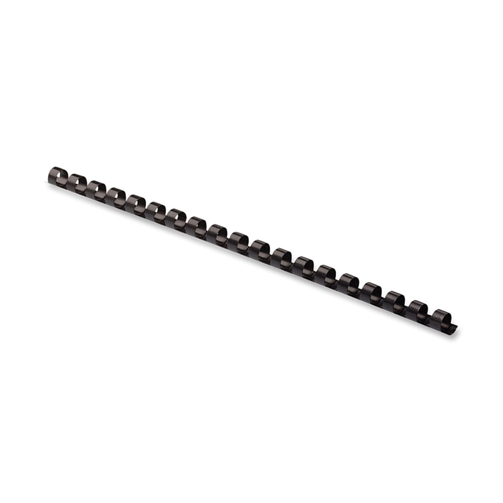 Fellowes Letter-Size Plastic Comb Bindings, 1/4in, 20-Sheet Capacity, Black, Box Of 100 MPN:52366